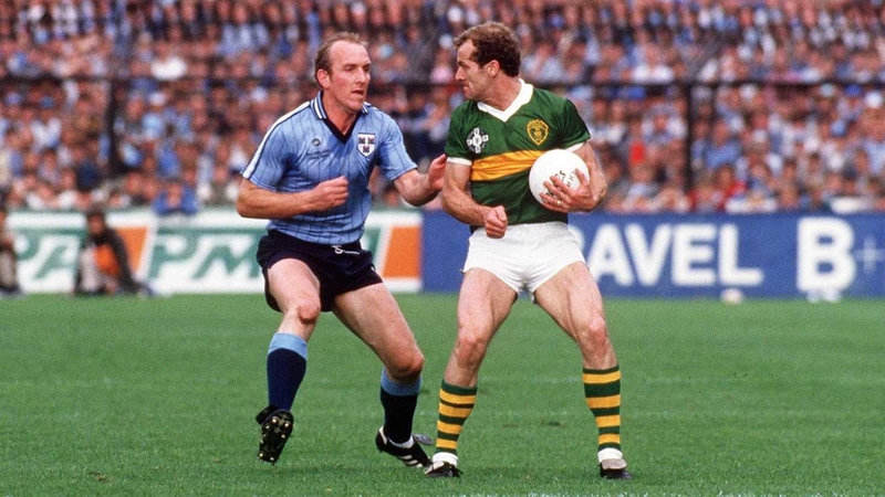 Brian Mullins and Jack O'Shea in the 1985 All-Ireland final