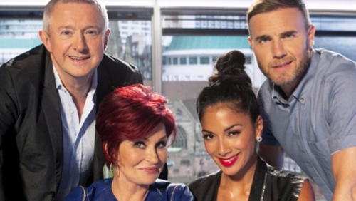 The X Factor judges: Louis Walsh, Sharon Osbourne, Nicole Scherzinger and Gary Barlow.