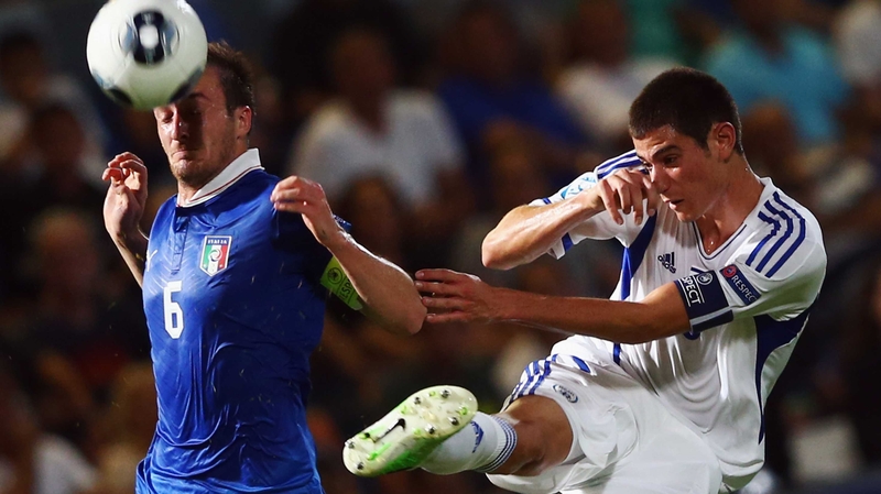 Nir Biton (r) had trials at Manchester City in 2012