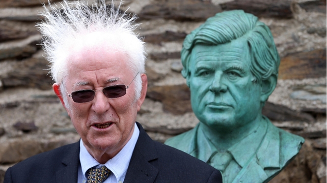 Seamus Heaney read a poem as part of a celebration to mark the 50th anniversary of John F Kennedy's visit to Wexford earlier this year