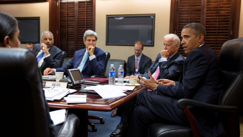 US President Barack Obama held a meeting in the White House with his national security team to discuss Syria (Pic: Pete Souza/White House)