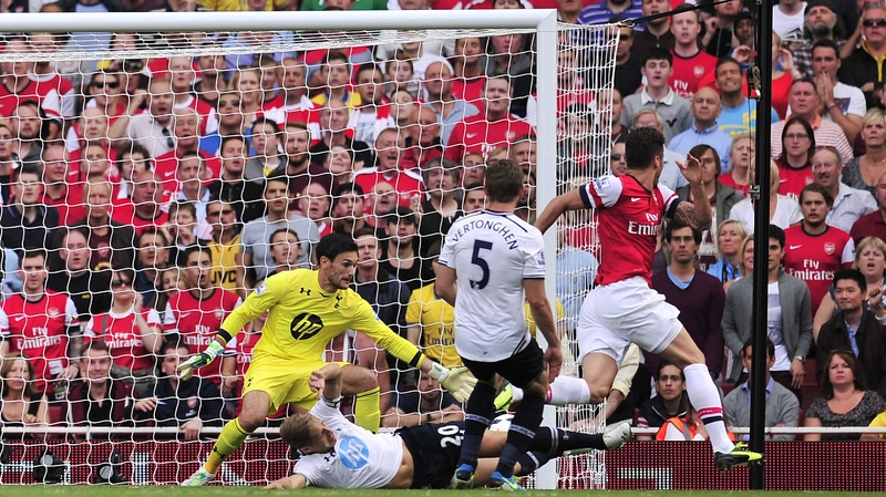 Olivier Giroud was on target for the Gunners