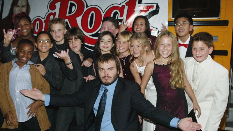 The School of Rock class back in 2003