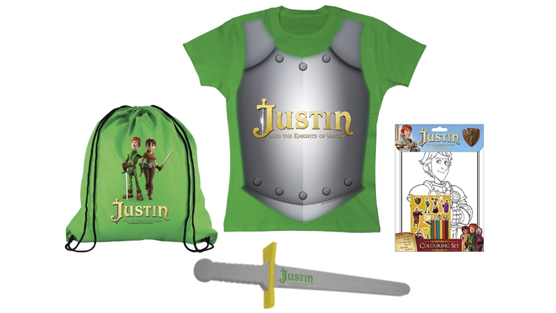 Five Justin and the Knights of Valour goodie bags to giveaway