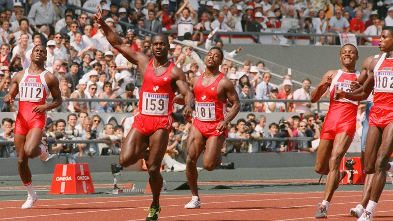 Flashback to 24 September 1988 when Ben Johnson crossed the line ahead of his rivals in the 100m