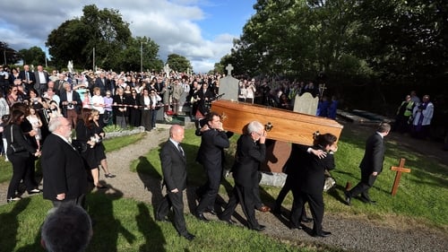 Seamus Heaney was buried next to his brother Christopher