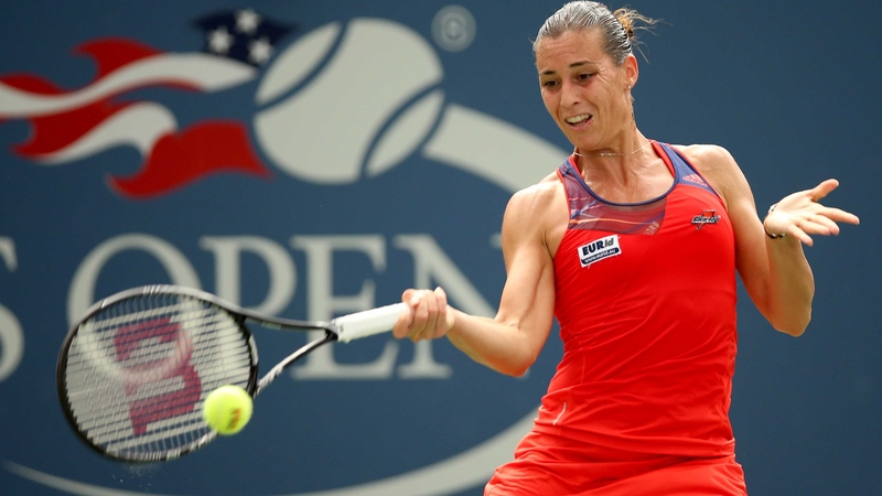 Flavia Pennetta has reached the quarter-finals of the US Open for the fifth time
