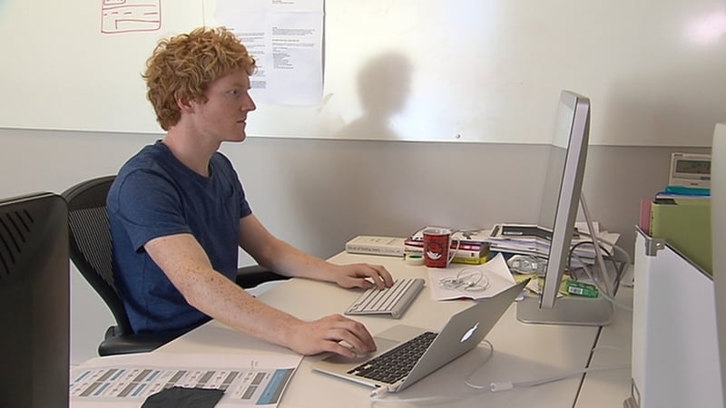 Patrick Collison and his brother John are names as two people "reinventing the world right now"