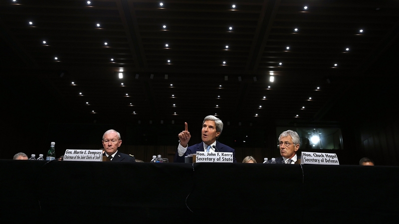 John Kerry said it would be 'preferable' not to preclude the use of ground troops