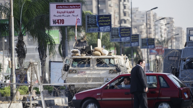 There was a heavy security presence in Cairo