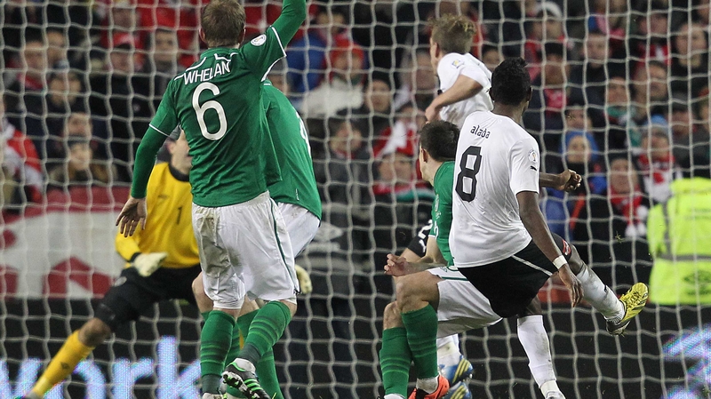 David Alaba scored a last-gasp equaliser against Ireland in March