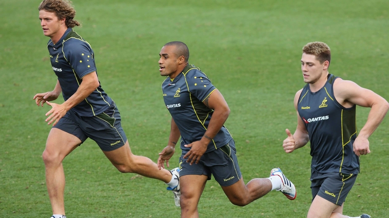 Nick Cummins (l): 'I'm really excited to run off [Quade Cooper] this weekend. He can think on his feet'