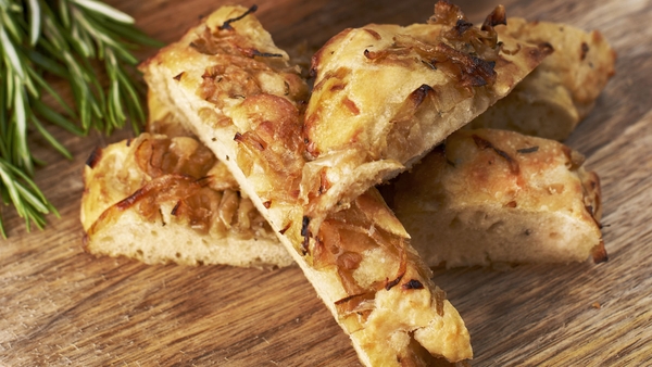 Caramelised onion and rosemary bread