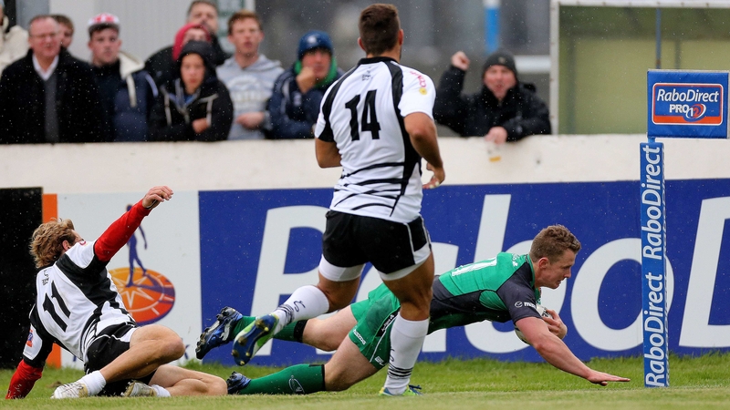 Matt Healy was among Connacht's try scorers in Galway