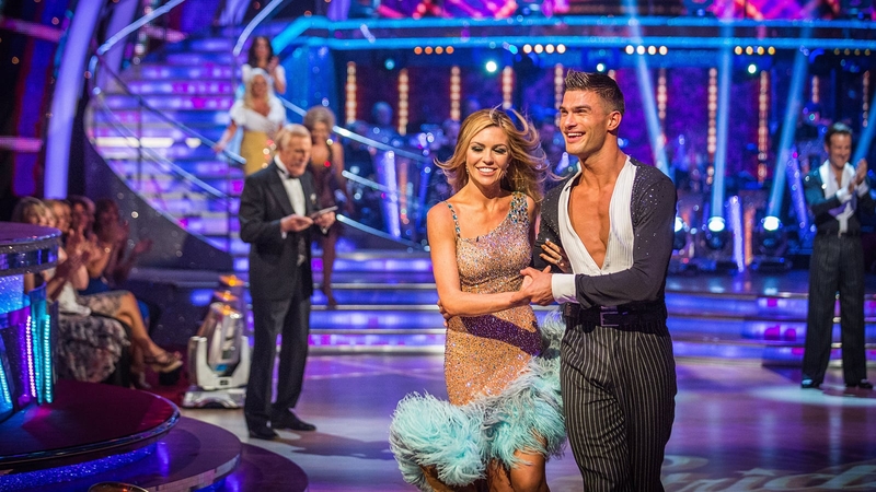 Abbey Clancy with dance partner Aliaz Skorjanec