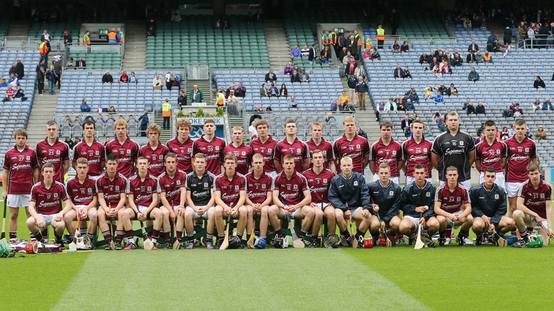 The Galway panel ahead of the All-Ireland Minor Hurling Final.