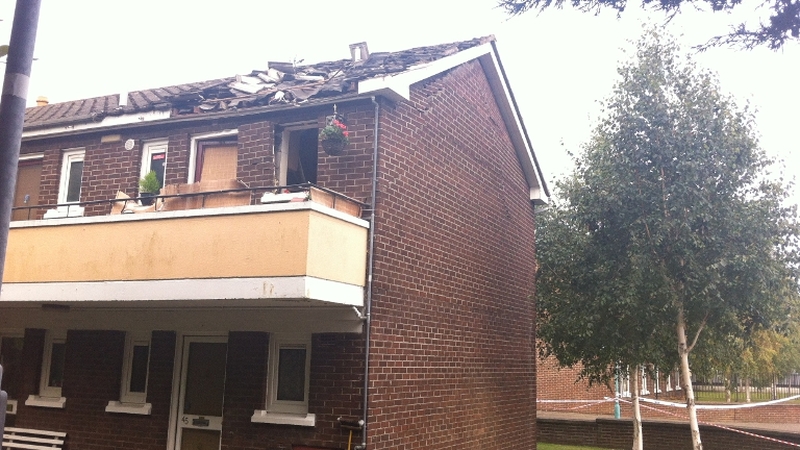 The occupant of the apartment at St Brigid's Court was taken to hospital