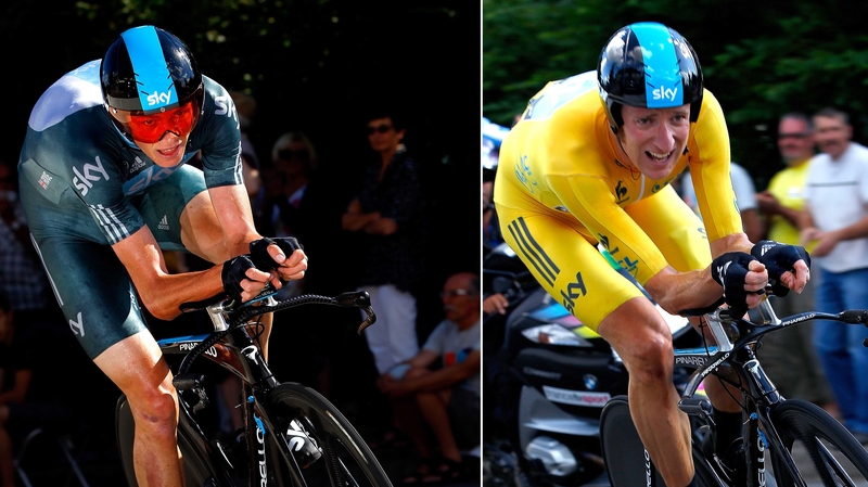 Wiggins (r) accused Froome going back on agreement