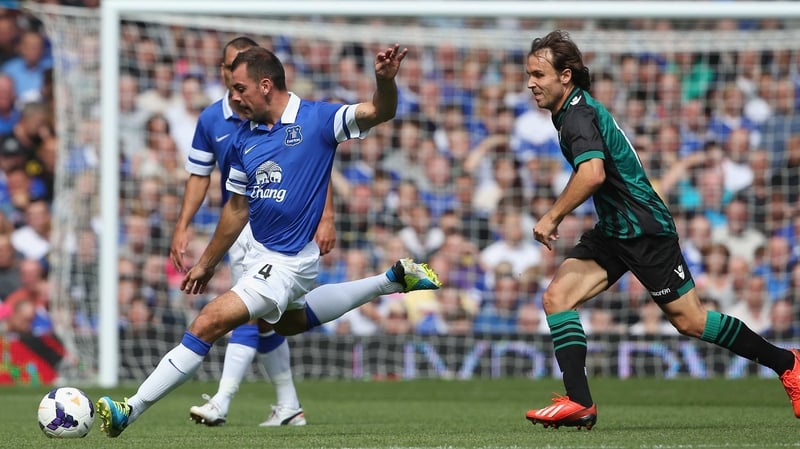 Darron Gibson injured his knee in a friendly against Real Betis