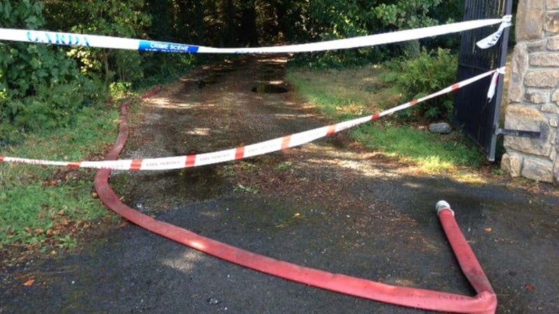 Emergency services were called to the house near Enniscorthy at around 12.30am to tackle the blaze