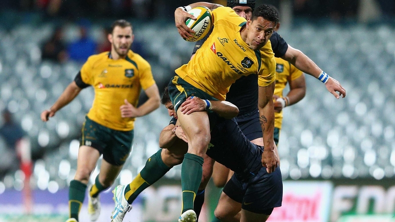 Israel Folau scored Australia's only try in a tight encounter against Argentina