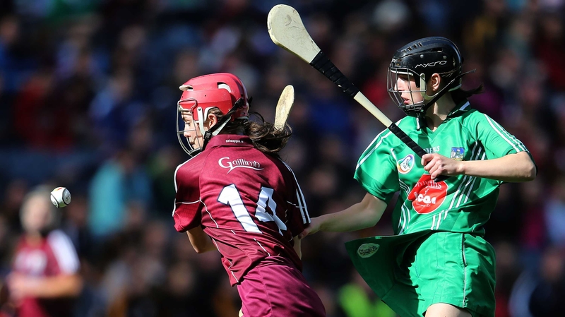 Galway's Orlaith McGrath and Judith Mulcahy of Limerick