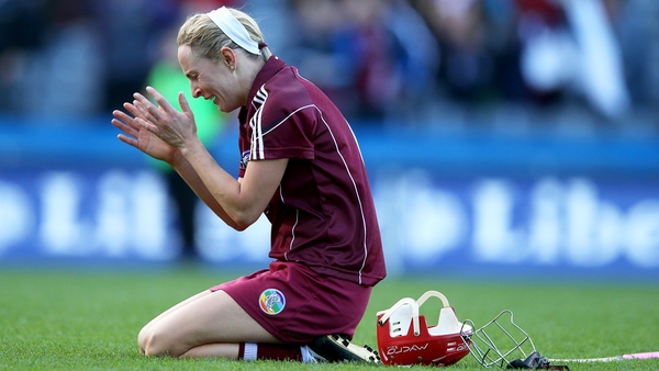 An emotional Therese Maher after Galway beat Kilkenny in the 2013 All-Ireland senior camogie final