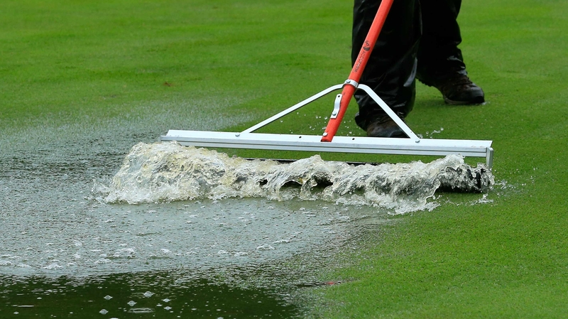 Rain called ahalt to the final round of the BMW Championship in Illinois