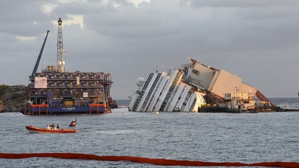 The Costa Concordia ran aground off Giglio in January 2012