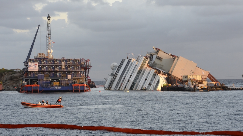 The Costa Concordia ran aground off Giglio in January 2012