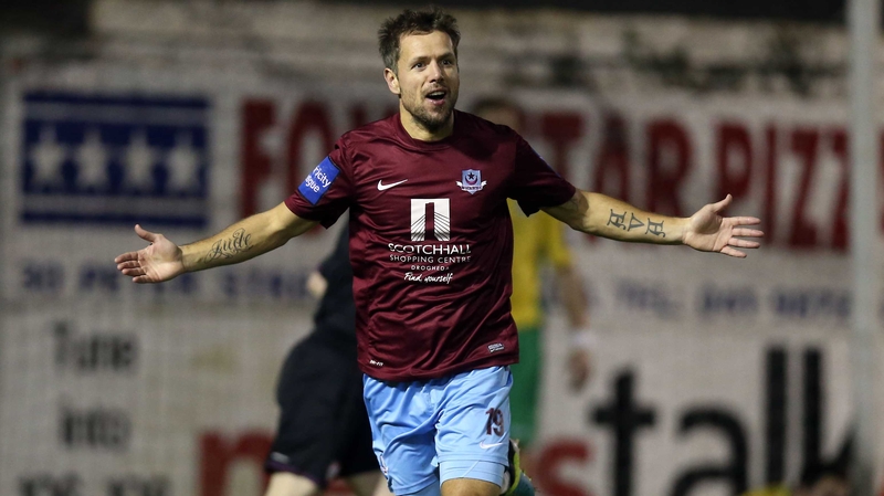 Declan O'Brien put Drogheda on the way to a place in the last four of the FAI Ford Cup