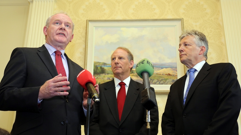 Richard Haass (C) has set a December deadline to produce proposals on contentious issues