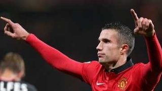 Robin Van Persie was on target for United once again
