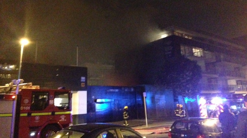 Five units of the Dublin Fire Service attended the scene (Pic: Sinead Morris)