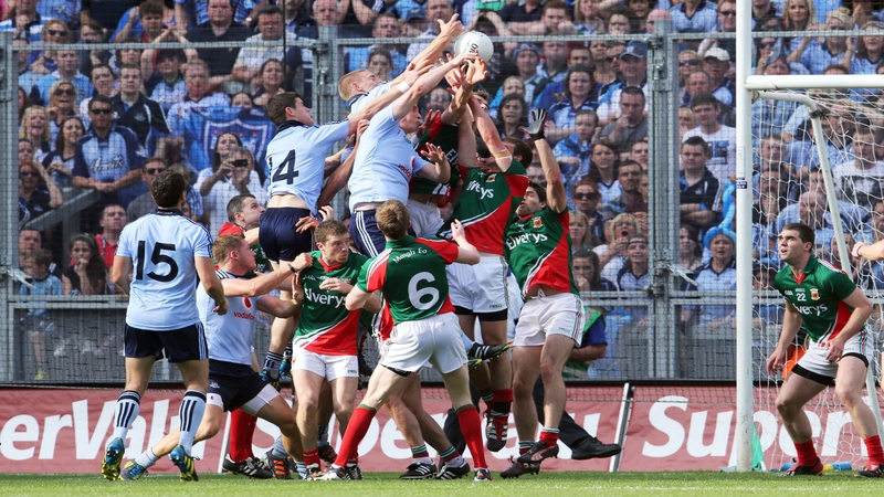 Dublin and Mayo in action during the 2012 All-Ireland semi-final