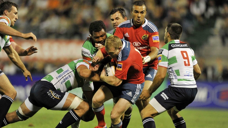 Keith Earls was one of two Munster try scorers in Italy