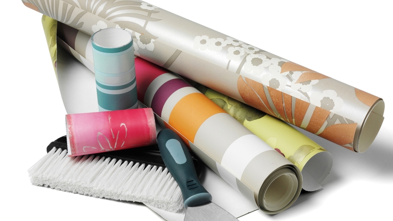 Wallpapering can get messy