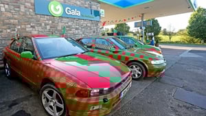 Cars in the colours of Mayo are Croke Park bound