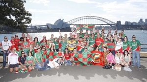 Mayo fans all geared up in Sydney, sent in by Gerry Smyth