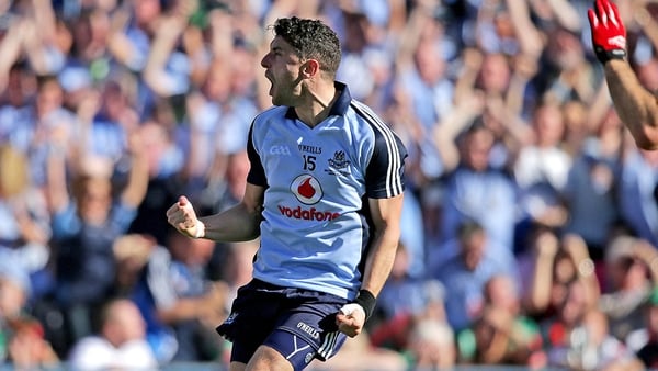 Bernard Brogan celebrates his first goal