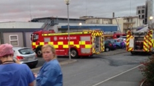 The paediatric unit was evacuated as a precaution