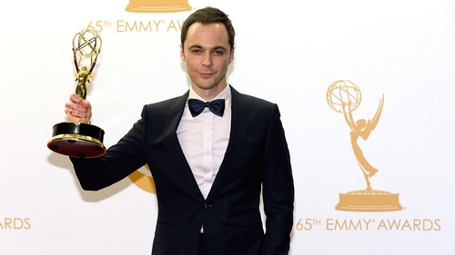 Jim Parsons with his Emmy at last year's ceremony
