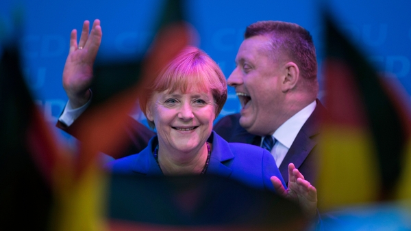 Chancellor Angela Merkel says Germany had a lot of work to do to maintain its own economic strength