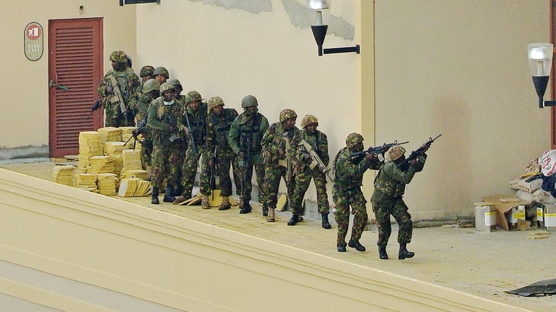 Kenyan security forces launched an attack this morning