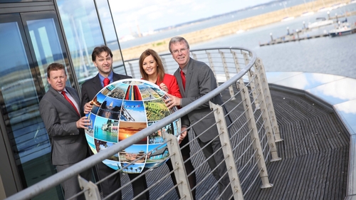 Conall Boyle from Bank of Ireland; Joe Mitchell, CEO of Tapastreet; Dawn Guiney from Kernel Capital & John O’Dea from Enterprise Ireland at today's investment event