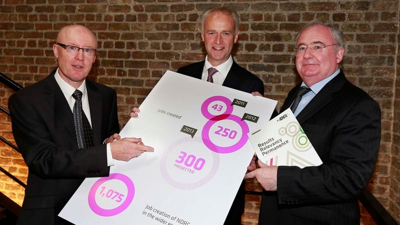 Pat Rabbitte (right) said the Government is committed to investing in Ireland's knowledge economy
