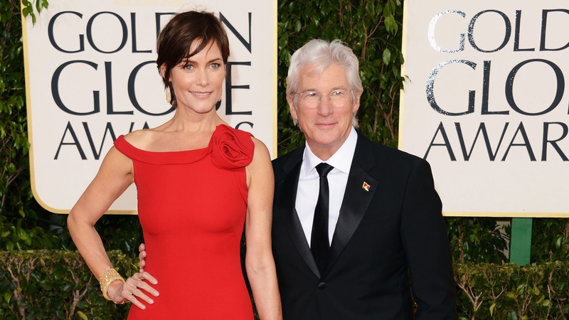 Carey Lowell and Richard Gere at this year's Golden Globes