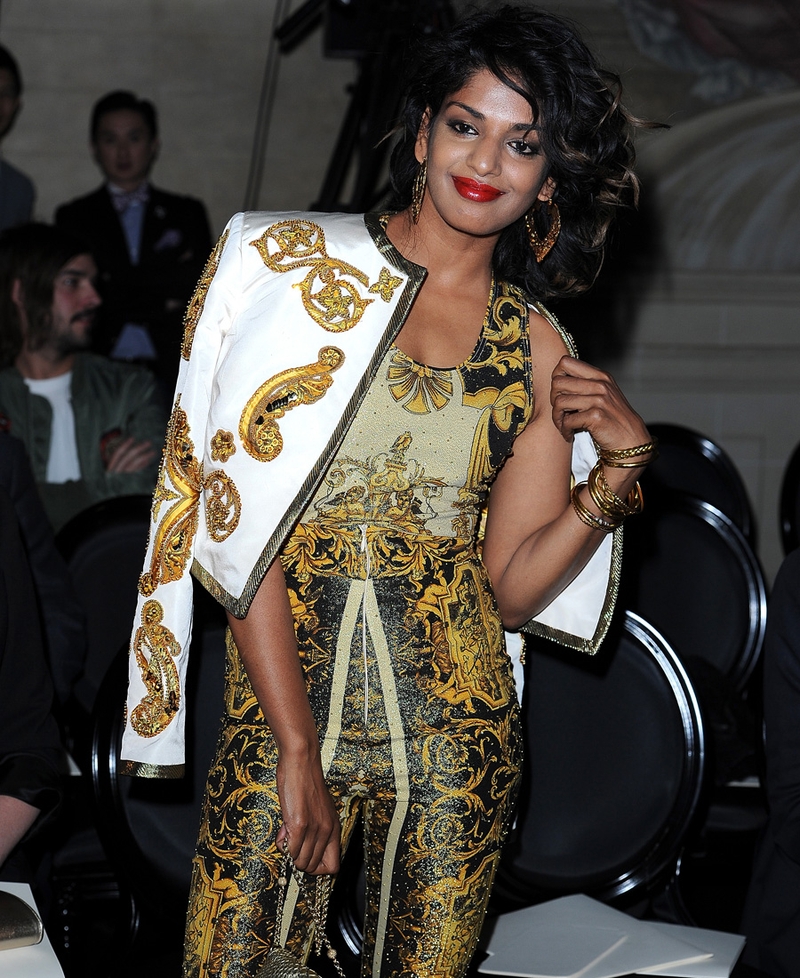M.I.A. in Versace Haute Couture