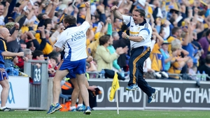 Davy Fitzgerald reacts to Clare's second goal