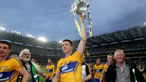 Fergal Lynch celebrates with the Liam McCarthy